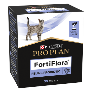 PURINA PRO PLAN FORTIFLORA/ФОРТИФЛОРА/ пробиотична хранителна добавка за котки за силна имунна система – 30×1 гр.
