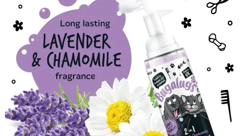 BugaLugs 2 in 1 Lavender & Chamomile Detangling Foam Comb for Dogs & Cats Успокояваща Пяна за Разресване 2в1 с Гребен 150ml - 5