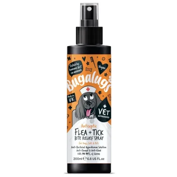 Bugalugs Antiseptic Flea & Tick Bite Relief Spray – Антисептичен спрей за облекчаване при ухапвания от бълхи и кърлежи 200 мл