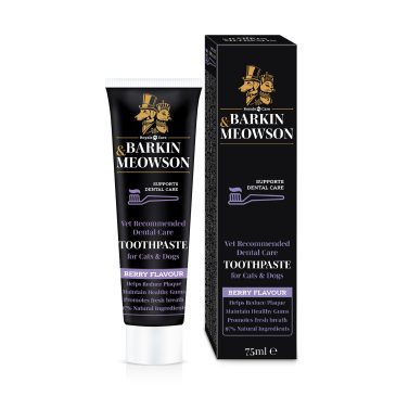 Barkin&Meowson паста за зъби с пребиотик за куче и котка вкус Горски плодове 75ml
